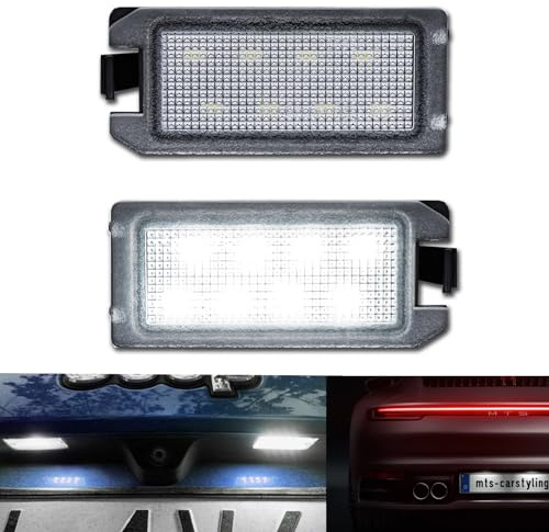 MTS Individual - LED Kennzeichenbeleuchtung Nummernschildbeleuchtung Kennzeichen Leuchten Lampen CanBus fehlerfrei 6000K (Passend für Jeep Grand Cherokee/Compass)