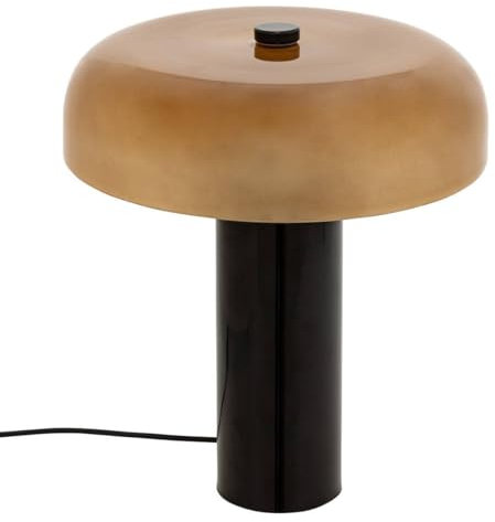 Atmosphera Créateur d'Intérieur - Lampe Cylindrique Jody - Lampe à Poser Vintage pour Chambre, Salon, Bureau - Abat-jour en Verre - Inclinable