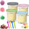 Lot de 4 récipients pour sorbetière Ninja Creami, avec 4 cuillères, bacs à glace pour crème glacée, tubes à crème, récipients à glace Ninja pour série NC301 NC300 NC299AMZ