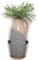 Firestone Flower Jug Vase 31cm Ceramic Reactive Glaze Beige Grey Flower Table Decor