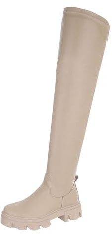 Ital Design Damenschuhe Stiefel Overknees