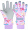FAYHIJUN Handschuhe Kinder Winter schneehandschuhe Skihandschuhe für 1-13 Jahre Mädchen Jungen PU Palme Wasserdicht Winddichte Warm Fleece Winterhandschuhe Fahrradhandschuhe (Elchhirsch-Lila, XS)