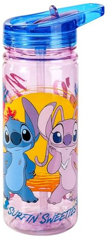 Disney Stitch Bouteille d'eau 580 ml pour enfants en écozen durable, réutilisable, sans BPA