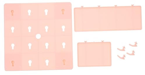 OSOLADY 1 Jeu Cadre décoratif en Panneau perforé étagère de Rangement en Panneau perforé présentoir Mural Etagere Rangement étagère Rangement Panneaux perforés Organisateur d'artisanat
