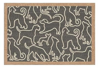 HOWLER & SCRATCH Outlined Dogs Doormat, 50X75cm