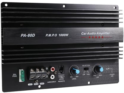 Sessleger 12 V 1000 W Auto Audio High Power Verstärker Verstärker Leistungsstarker Subwoofer Verstärker PA-80D