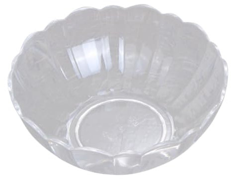 ABOOFAN Decoración Frutero para Restaurante Ensaladeras Acrilicas Ensaladera Casera Cuenco De Yogur Cuenco De Cocina Tazón De Frutas Ensaladera para Casa Transparent Acrílico Reutilizable