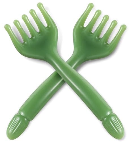 2 Stück Kopfhaut Massagegerät aus Harz,Gua Sha Kamm Kopfhaut Massagebürste Kopfmassagegerät Fünf Klauen Gesicht Massagegerät Multifunktionales für Kopfhaut Kopf Nacken Lymphmassage (grün)