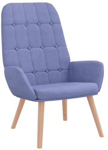 vidaXL Relaxsessel Jeansblau Stoff, Stuhl, Wohnzimmersessel, Polstersessel, Loungesessel, Lounge-Sitzmöbel, Polsterstuhl, Stoffsessel