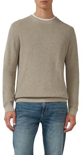 s.Oliver Strickpullover mit Crew Neck und Strukturmuster