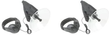 2 ensemble de micro parabolique monoculaire de haute précision et professionnel pour l'observation des oiseaux télescope ABS longue distance pour l'écoute des oiseaux comme indiqué