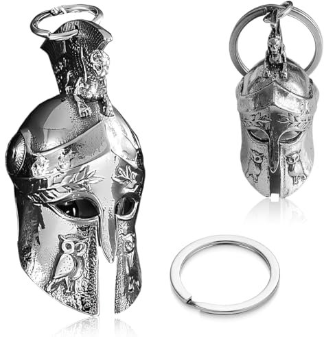 GGUFAY - Schutzengel - Glücksglocke in Helm - Form - Guardian Bell - Biker Bell - Praktisch für Motorräder, Fahrräder, Schlüssel, Rucksäcke, Türen und Fahrzeuge