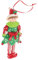 ULTECHNOVO weihnachtself Elf Gate Ornament ausgestopfter Elf Anhänger Desktop -Origination Elf -Ornamente elf hängendes elf weihnachtsschmuck weichen Lehm