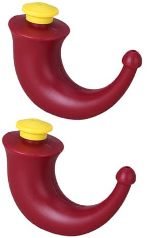 DEARMAMY 2 Pièces pot de néti système d'irrigation nasale outil d'irrigation nasale laveur nasal nettoyeur de nez produit de nettoyage pour le nez dispositif de lavage nasal Plastique rouge