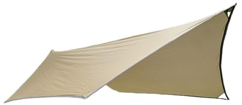 Leichte 3x4M Hexagonal Camping Tarp wasserdichte Markise Sonnenschutz Outdoor Baldachin(Black Set)