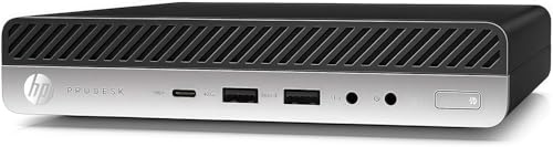 HP EliteDesk 800 G4 Mini Ordinateur de Bureau d'entreprise, Intel Core i3-8100t PC, 8 Go RAM, 256 Go SSD, WiFi, Bluetooth, Pas de Clavier, Win11 Pro (Renouvellé)
