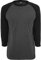 Urban Classics Herren Contrast 3/4 Sleeve Raglan Tee T Shirt, Cha/Blk, L EU