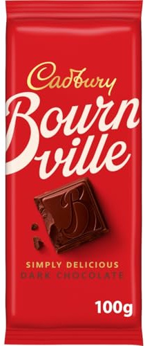 Cadbury Bournville Dark Chocolate Bar, 100 g (Pack of 1) | Rich & Smooth Dark Chocolate, Ideal for Baking, Sustainable Choice, Shareable Size
