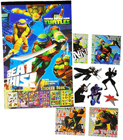 alles-meine.de GmbH 121 TLG. Set Sticker/Aufkleber - Teenage Mutant Ninja Turtles - mit SILBERGLANZ ! - für Kinder Kind/groß - z.B. für Stickeralbum/Stickerblock - Stic..