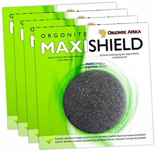 Orgonit-MaxiSchild - (4er-Pack) für Smartphone, Tablet-PC, Laptop, WLAN und mehr
