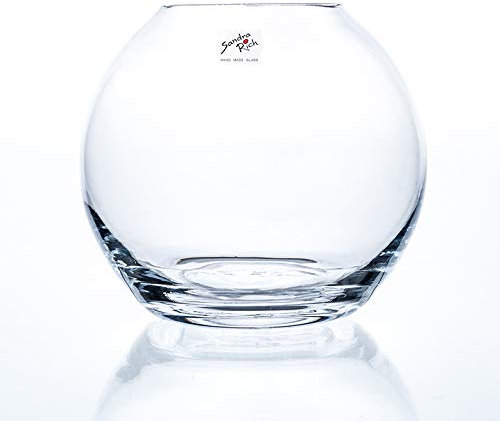 Glaskugel, Kugelvase Globe H. 17cm D. 19cm Glas transparent Sandra Rich
