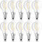 NCC-Licht 10 x LED Filament Leuchtmittel Tropfen 2,5W = 25W E14 klar 250lm 827 warmweiß 2700K
