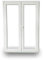 JeCo Kunststofffenster Stulpfenster - 3-Fach-Verglasung 70mm Bautiefe - BxH: 1400x800mm DIN Links - Sondermaße möglich