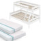 VitaliSpa Etagenbett Everest, Weiß, 140x200 / 90x200 cm, mit 2 Matratzen