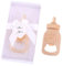 yuokwer 12pcs Bottle Opener Baby Shower Favor for Guest, Gold Feeding Bottle Opener Wedding Favors Baby Shower Giveaways Gift to Guest, Party Favors Gift & Party Decorations Supplies (White, 12)