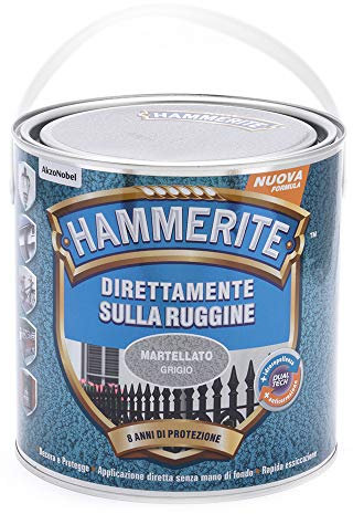Hammerite Direttamente Sulla Ruggine Martellato Grigio 2.5 l