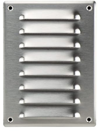 Steinberg14 Edelstahl 140x190mm Lüftungsgitter Metall Abluftgitter Abdeckung mit Nagetierschutznetz - Abluft Gitter