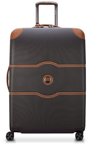 Delsey Paris Chatelet Hardside 2.0 Koffer mit Drehrädern, braun, Checked-Large 28 Inch, No Brake, Chatelet Hardside 2.0 Gepäckstück mit Rollen