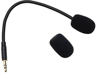 VGOL 3.5mm Replacement Microphone 19cm Reduce Noise Detachable Compatible with SteelSeries Arctis 1 Wired Wireless Gaming Headset Black with Foam Cover