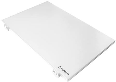 SENO & SENO Tagliere rettangolare da cucina in polietilene con fermi | Superficie antiaderente e resistente agli urti | Disponibile in diverse dimensioni e colori (bianco, 60x40x2)