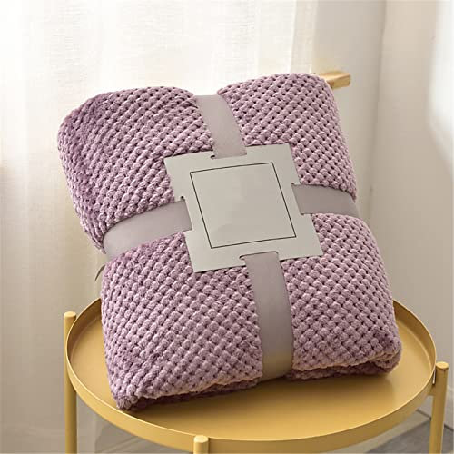 Chickwin Couleur Unie Plaid Couverture Polaire en Flanelle, Chaude Couvre lit 1/2 Personnes Jeté de Canapé Douce et Chaude Moelleuse Dessus de lit Canapé lit (120x200cm,Rouge Rose)