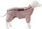 Warmer Hundemantel, doppellagige Hundeweste, vier Beine bedeckt, winddicht, wasserdicht, reflektierende warme Hundeweste, Outdoor-Schlittschuhkostüm für kleine, mittlere und große Hunde. Lotuspink XXL