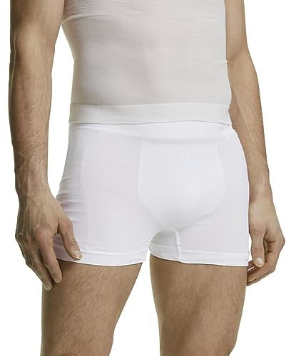 FALKE Men's Ultralight Cool M Bx Functional Yarn Quick Dry 1 Piece Base Layer Underwear, White 2860, L