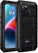seacosmo iPhone 14 Hülle Wasserdicht, Militärstandard Schutzhülle mit Eingebautem Displayschutz Stoßfest Metall Handyhülle für iPhone 14, Schwarz
