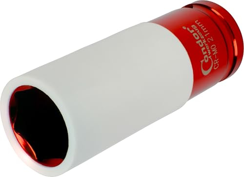 CONDOR Werkzeug 1003-21 | Radmuttern-Einsatz | 1/2 | 85 mm | Chrom-Molybdän-Stahl | 6-kant 21 mm | Stecknuss Set | Steckschlüsselsatz mit Felgenschutz für Radwechsel | 21er Nuss für Alufelgen