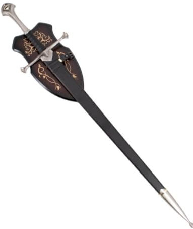g8ds® LOTR Schwert Anduril von Aragorn - mit Wandhalterung und Schwertscheide - Flamme des Westens - Outdoor Deko - Hobbit - Filmschwert