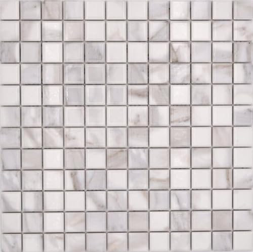 Jasba Agrob Buchtal Fresh Marble & More Mosaico Ceramica Gres Carrara Bianco Lucido Effetto Mamoroso Cucina Bagno Doccia MOSJBMM17 1 Matte
