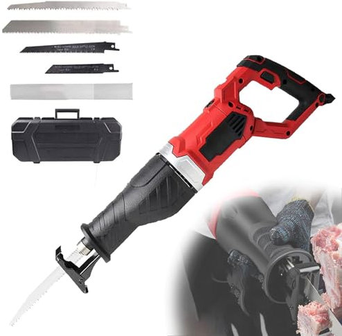 Household electric bone saw, electric kitchen cutting machine, band saw blade, commercial reciprocating meat slicer with 180°rotating body continuously variable speed, used for cutting bones, frozen