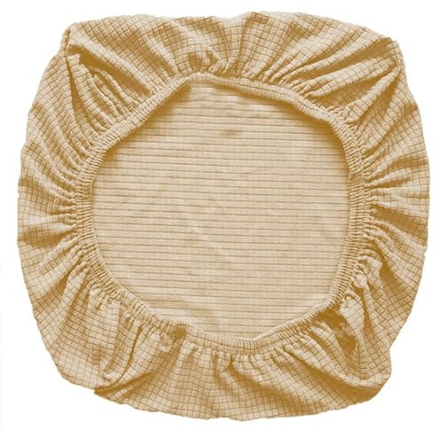 Sunnyway Dehnbarer Bürostuhlbezug, Schonbezug für Computerstuhl und Schreibtischstühle, Sitzbezug aus Spandex, maschinenwaschbar Schutz vor Staub und Flecken (Beige)