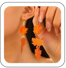 Wendalern Acryl Ahornblatt Ohrringe Lange Quaste Herbst Blatt Baumeln Ohrringe Herbst Pflanze Blatt Tropfen Ohrringe Vintage Blatt Fransen Aussage Ohrringe Schmuck Für Frauen Mädchen