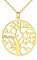 Custom4U Collier Pendentif Personnalisé Prénom Arbre de Vie Pendentif Arbre de Vie Prenom à Personnaliser Plaqué Or Acier Inoxydable