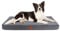 CALIYO Orthopädisches Hundebett Mittelgroße Hunde, Hundekissen 91×69×7.6cm, Hundematte Waschbar, Memory Foam Hundematte, Dog Bed für Mittelgroße Hunde(Dunkelgrau)