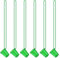 Bekecidi 6 Pcs Shot Glasses with Necklaces, Hen Party Mini Plastic Cups with Necklace on Beaded Reusable Cute Cups for Bachelorette Decorations Theme Party Supplies (Green)