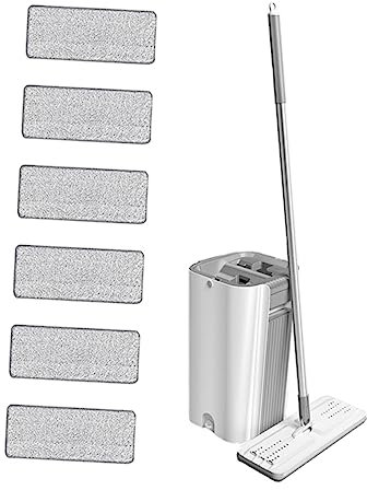 PRETYZOOM Trapeador y Cubo De Limpieza Kit De Microfibra Accesorios De Limpieza Ahorra Espacio para y