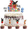 Bunny Kuchendeko Geburtstag, 7 PCS Bunny Cake Decoration, Bunny Cake Topper, Bunny Kuchen Topper Geburtstag Kinder, Kindergeburtstagstorte Dekoration für Geburtstag, Party (2)