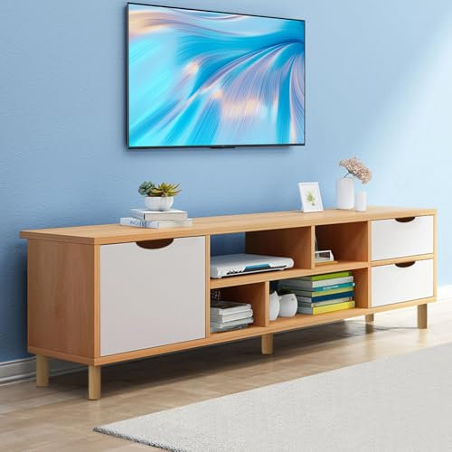 PERZOE TV Stand,TV Stand Cabinet,Industrial Style TV Table,140CM Entertainment Center,Modern TV Unit for 65 inch TVs, Living Room Furniture for Living Room, Entertainment Room,Hallway UK Warehouse